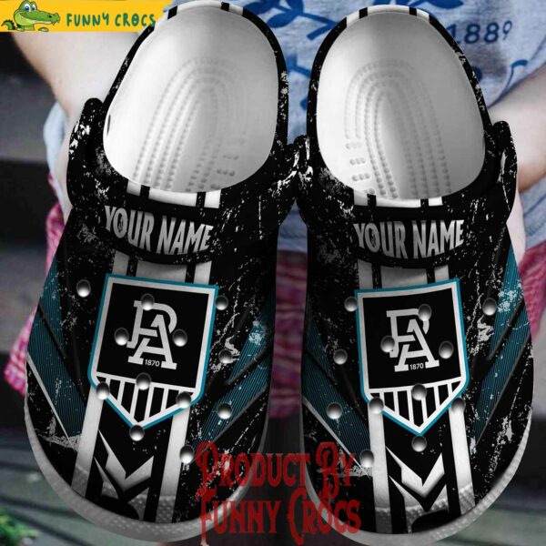 Custom AFL Port Adelaide Crocs Shoes