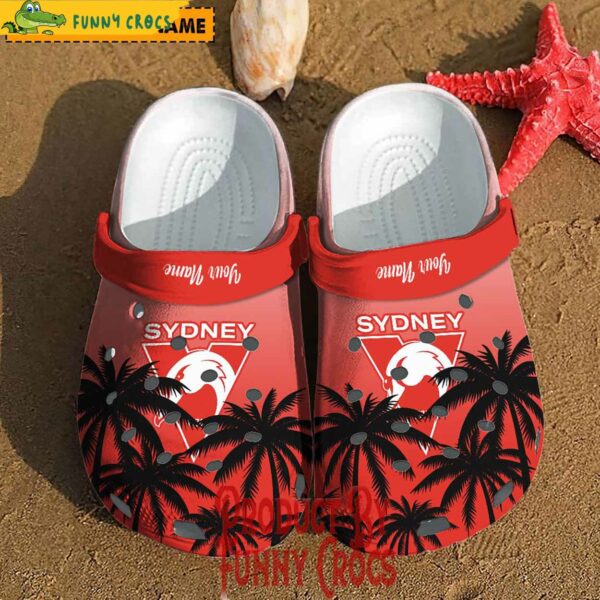 Custom AFL Sydney Swans Crocs For Fan