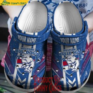 Custom AFL Western Bulldogs Crocs Style