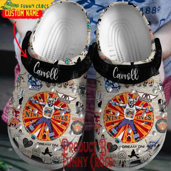 Custom Aerosmith Rock In A Hard Place Crocs Slippers