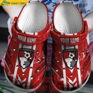 Custom Bournemouth FC Logo EPL Crocs Slippers