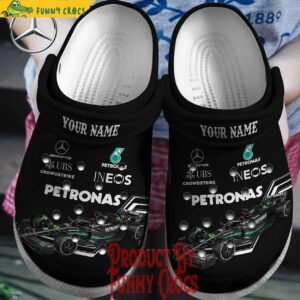 Custom F1 Mercedes Crocs Shoes