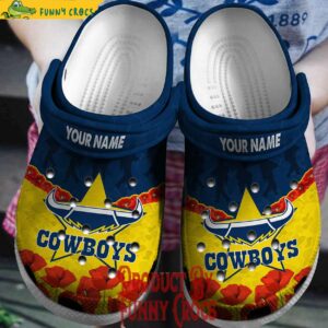 Custom Logo North Queensland Cowboys NRL Crocs For Fans