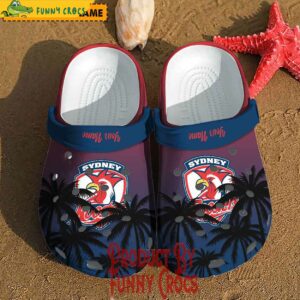 Custom NRL Logo Sydney Roosters Sport Crocs Style