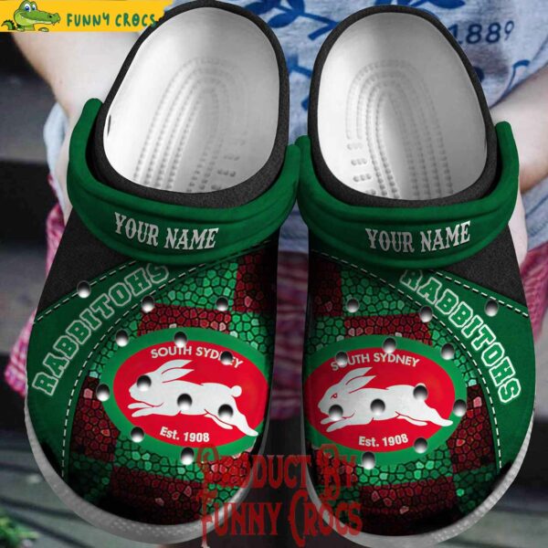 Custom South Sydney Rabbitohs Green Crocs Shoes
