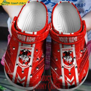 Custom St. George Illawarra Dragons NRL Crocs For Fans