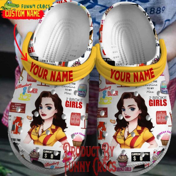 Custom TV Show 2 Broke Girls Crocs Style