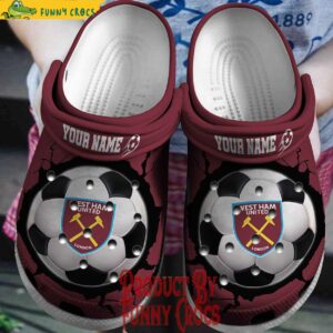 Custom West Ham United EPL Soccer Crocs Style