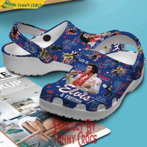 Elvis Freedom USA Blue Crocs Style 2 1