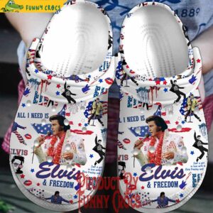 Elvis Freedom USA Crocs Style