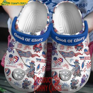 Grateful Dead Wave That Flag Independence Day 2024 Crocs