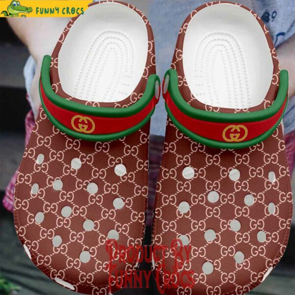 Gucci Monogram Red Crocs Style