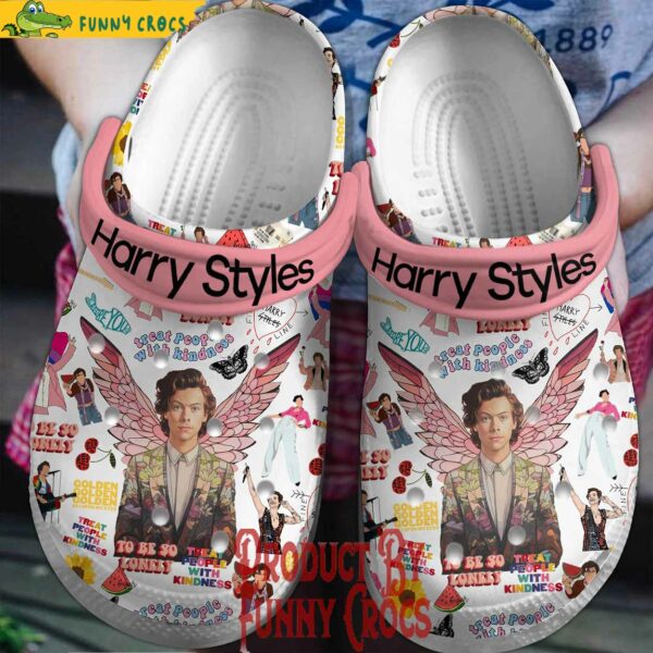 Harry Styles Golden Crocs Style