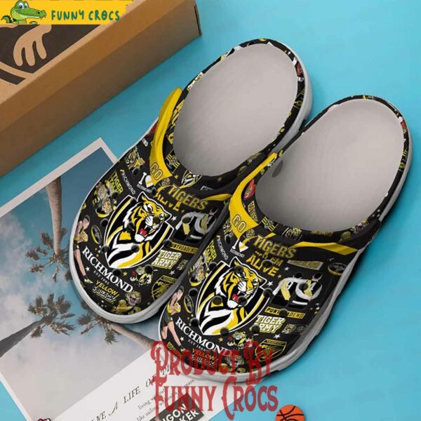 I Love Richmond Tigers Crocs Shoes