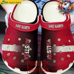 Personalized Austria Euro 2024 Crocs Style