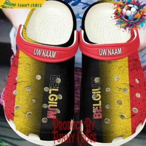 Personalized Belgium Euro 2024 Crocs Style