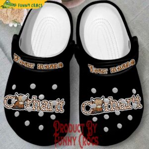 Personalized Cow Carhartt Crocs Style 2