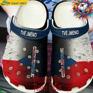 Personalized Czech Euro 2024 Crocs Style