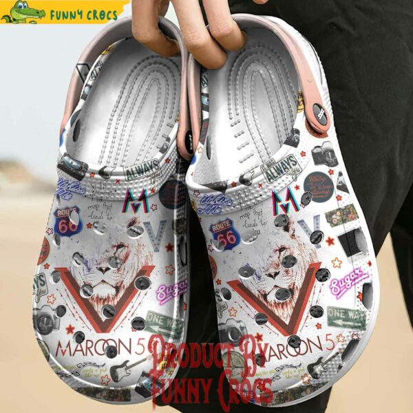 Personalized Maroon 5 Lion Crocs Style