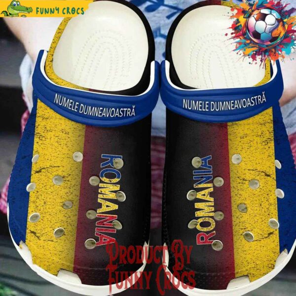 Personalized Romania Euro 2024 Crocs Style