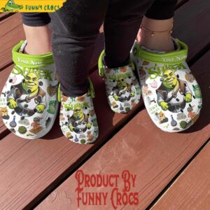 Personalized Shrek White Crocs Style