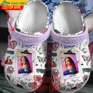 Personalized Tate Mcrae Sony Music Crocs Slippers