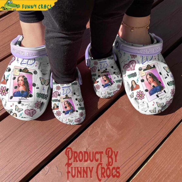 Personalized Tate Mcrae Sony Music Crocs Slippers