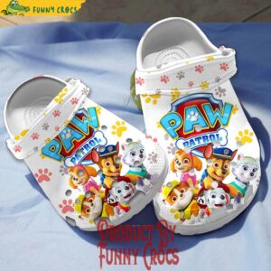 Team Paw Patrol White Crocs Style 2