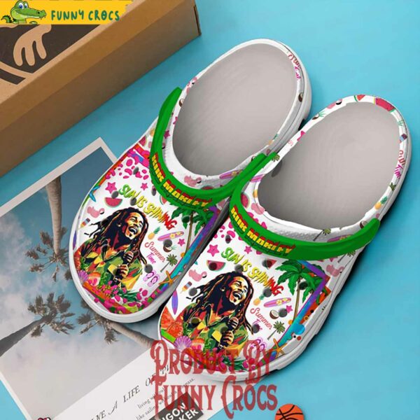 Bob Marley Sun Is Shining Crocs Style