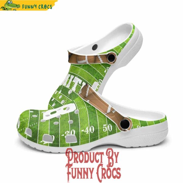 Custom Football Over Print Crocs Style