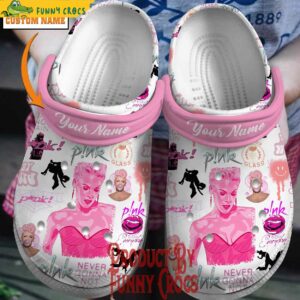 Custom P!nk Every Day Crocs Style