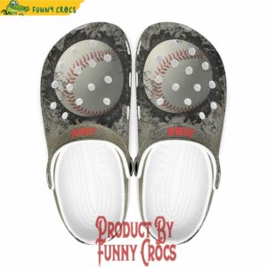 Custom Sport Baseball Grey Crocs Online 1