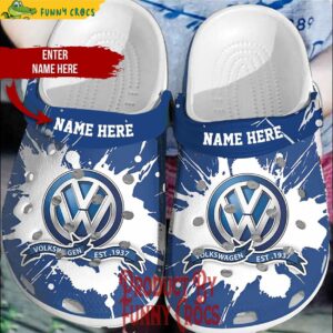 Custom Volkswagen Logo Crocs Style