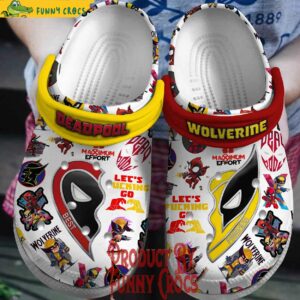 Deadpool And Wolverine Best Friends Cosplay Crocs Style 1