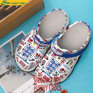 England The Three Lions Euro Crocs Shoes 2