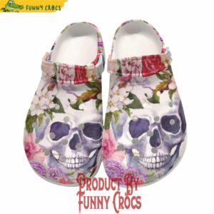 Floral Skull Rose Skeleton Crocs Online 1