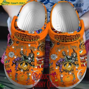 Halloween Grateful Dead Orange Crocs Style 1