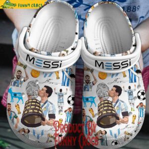 Lionel Messi Copa America 2024 Argentia Crocs Shoes 1