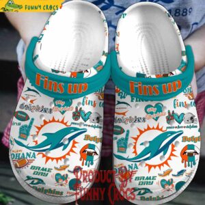 Miami Dolphins News White Crocs Style 1