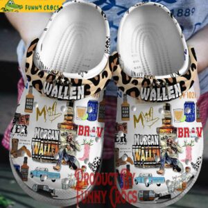 Morgan Wallen Whiskey Glasses Crocs Slippers 1