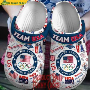 Olympic United States Team USA Crocs Slippers