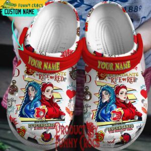 Personalized Descendants The Rise Of Red 2024 Crocs Shoes 1