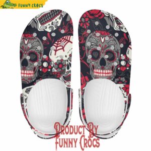 Sugar Skull Calaveras Skeleton Day Of The Dead Crocs Shoes 1