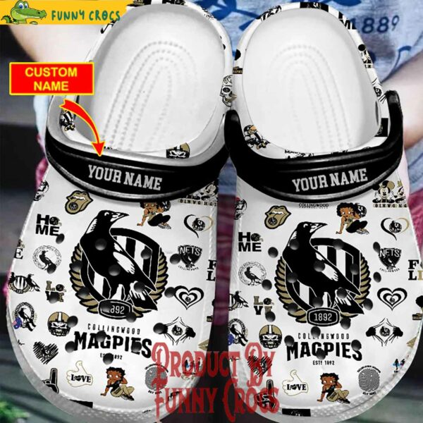 Custom Your Style With AFL Collingwood Magpies Crocs