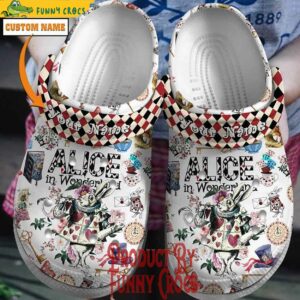 ALICE in Wonderland White Rabbit Crocs Style 1