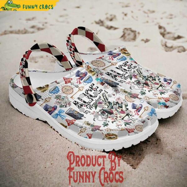 ALICE in Wonderland White Rabbit Crocs Style