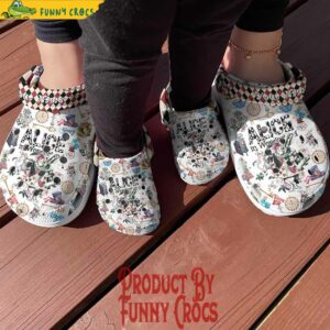 ALICE in Wonderland White Rabbit Crocs Style 3