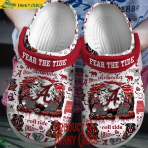 Alabama Crimson Tide Fear The Tide Halloween Crocs