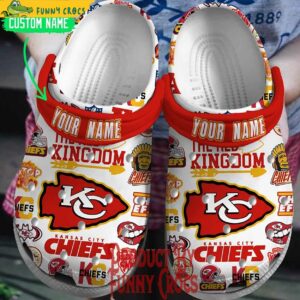 Custom Kansas City Chief Football NFL Crocs 1