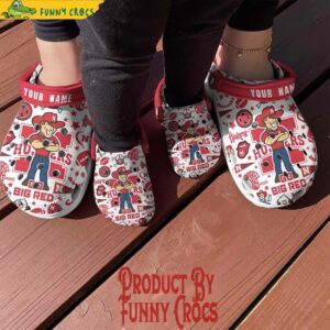 Custom Nebraska Cornhuskers Football NCAA Crocs Style 4